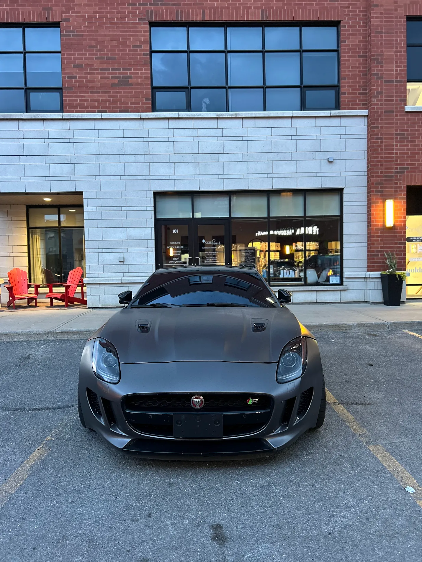 Matte grey Jaguar F-Type R detailed by AutoWa Customs
